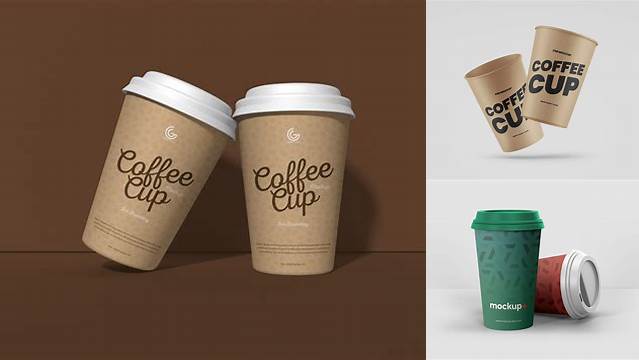 7000+ Kraft Coffee Cup PSD Mockup Advanced Photoshop Design Free