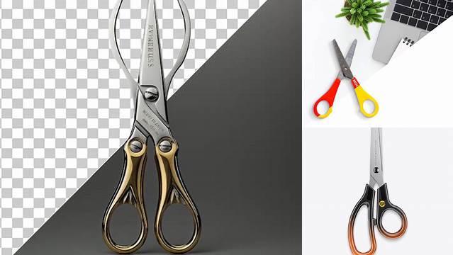 7002+ Scissors with Transparent Handles PSD Mockup Free PSD Mockup Resource