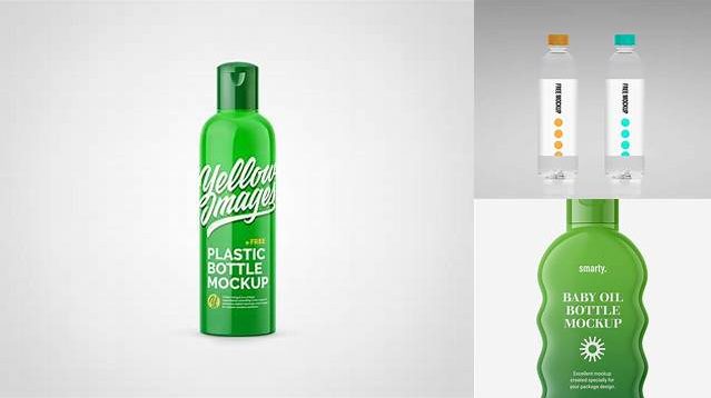 7006+ Glossy Baby Bottle PSD Mockup Download Free