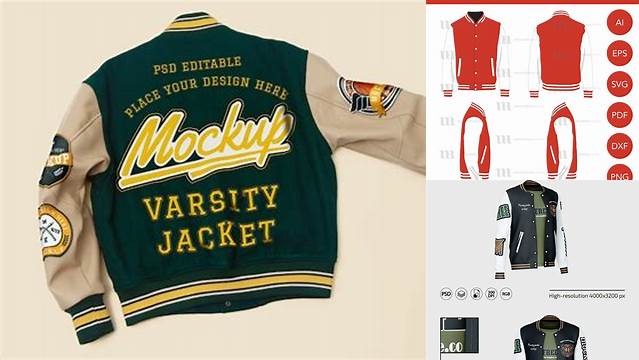 7008+ Varsity Jacket Template Psd For Free Download