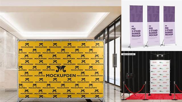 7009+ Step And Repeat Banner Mockup Psd Free High-Quality Editable PSD