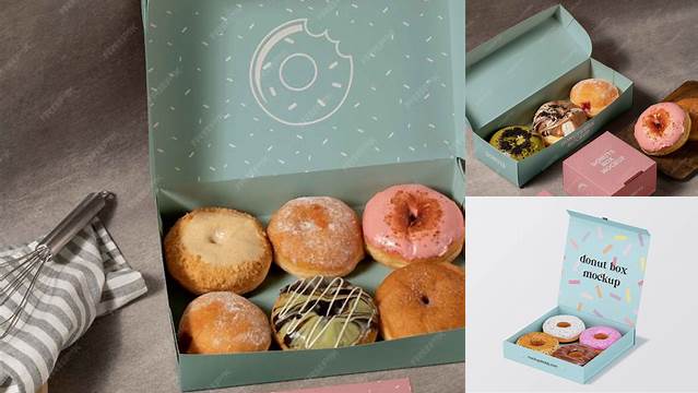 7013+ Donut Box Mockup Easy-to-Edit PSD