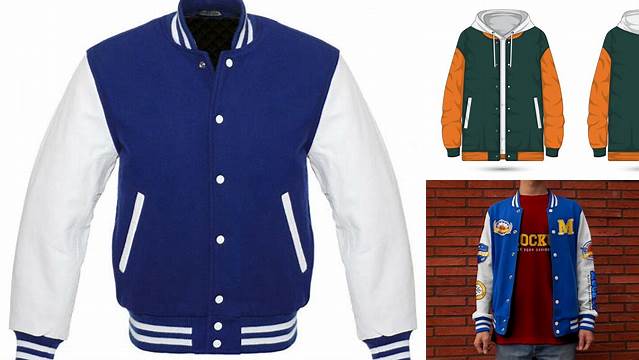 7013+ Letterman Jacket Mockup Free Free Graphic Resource