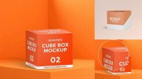 7015+ 3d Cube Mockup Psd Free Free PSD Mockup Resource