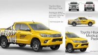 7015+ Hilux Mockup Free Creative Free Photoshop Template