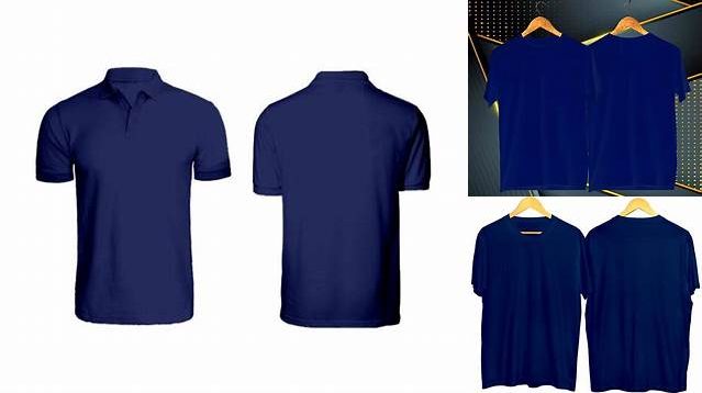 7017+ Mockup Kaos Polos Biru Dongker Include TIFF