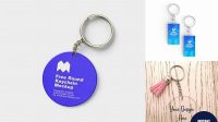 7022+ Acrylic Keyring Mockup Stylish Free PSD