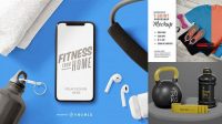 7022+ Fitness Mockup Free PSD Download