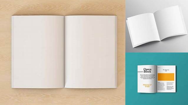 7027+ Opened Matte Book PSD Mockup Free PSD for Creatives