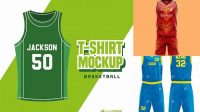 7029+ Basketball Shirt Mockup Include TIFF