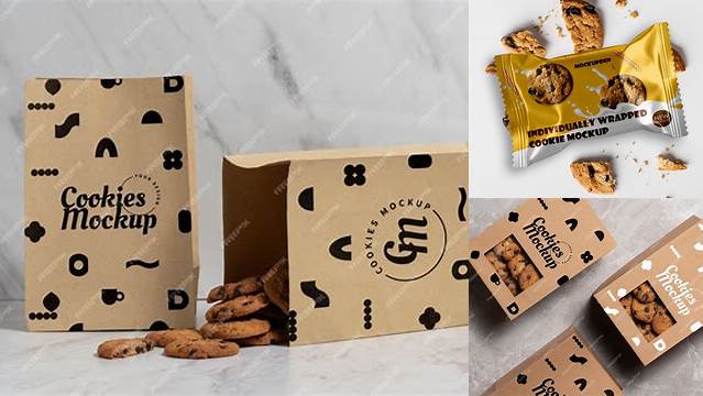 7031+ Cookie Package PSD Mockup Creative Free PSD Graphic Design