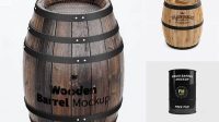 7039+ Barrel Mockup Free Advanced Editable Template Free