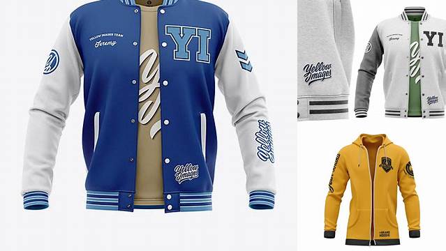 7039+ College Jacket Mockup Free Smart Object PSD Template