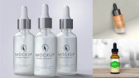 7040+ Frosted Glass Dropper Bottle PSD Mockup PSD Free Download