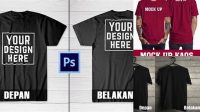 7045+ Mockup Baju Depan Belakang Premium Design Freebie