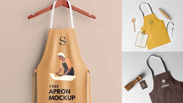 7055+ Hanging Apron PSD Mockup Free Graphic Design Resource