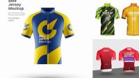 7056+ Cycling Jersey Mockup Free Download Free