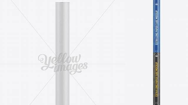 7056+ Extra Long Paper Tube Front View Versatile Photoshop File