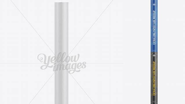 7056+ Extra Long Paper Tube Front View Versatile Photoshop File