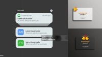 7056+ Mockup Push Notification Elegant PSD Mockup