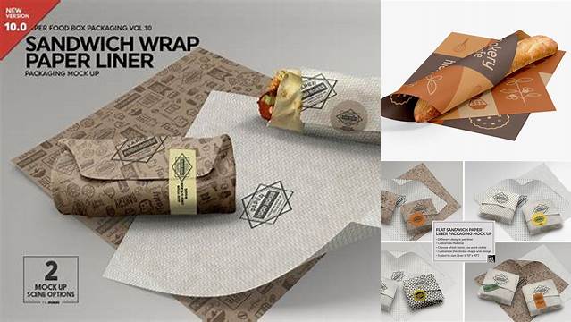 7060+ Food Wrapping Paper Mockup Creative Design Resource