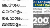 7061+ Malayalam Fonts Pack Free High-Quality PSD