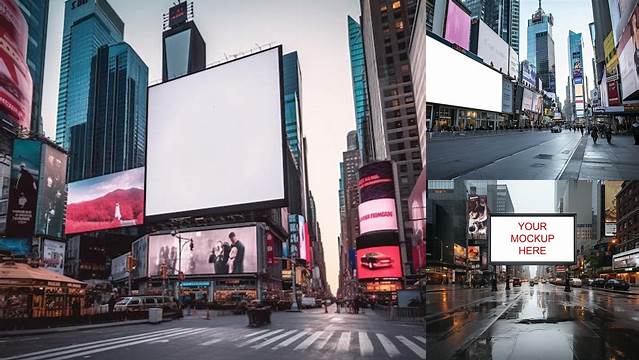 7062+ Times Square Mockup Free Include TIFF