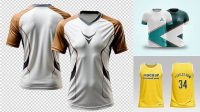 7068+ Jersey Mockup Psd Editable Design PSD File