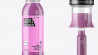 7069+ Clear Glass Bottle with Blueberry Smoothie PSD Mockup Versatile PSD Mockup File