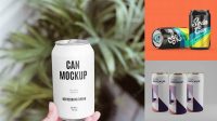 7069+ Pack with 24 Aluminium Cans PSD Mockup Photoshop PSD Free for Designers