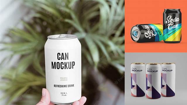 7069+ Pack with 24 Aluminium Cans PSD Mockup Photoshop PSD Free for Designers