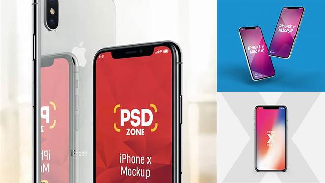 7072+ Iphone X Mockup Facebook Free Mockup PSD