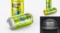 7075+ Two Aluminium Cans With Metallic Finish PSD Mockup Download Premium Free PSD