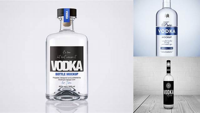 7076+ Vodka Bottle Mockup Free PSD Download