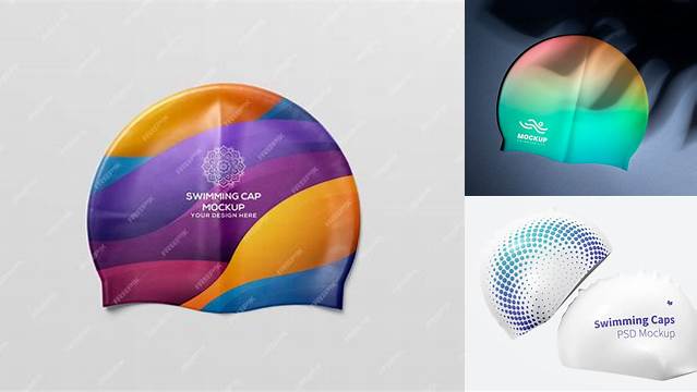 7079+ Swimming Cap Mockup Free PSD