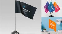 7085+ Desk Flag Mockup PSD Free Download