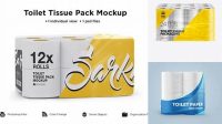 7089+ Toilet Tissue 24 pack PSD Mockup Free Downloadable Graphic Resource