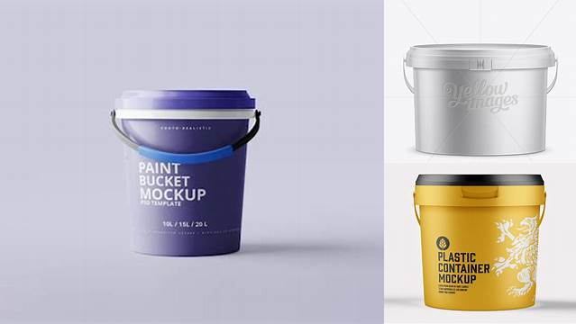 709+ 5L Paint Bucket PSD Mockup Free PSD for Creatives