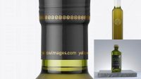 7093+ 250ml Green Glass Olive Oil Bottle PSD Mockup Mockup PSD Free Download