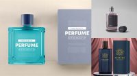 7102+ Matte Square Perfume Bottle PSD Mockup Premium Free Graphic Resource