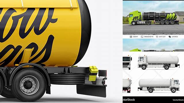 7111+ Tank Truck Mockup Free Digital Download