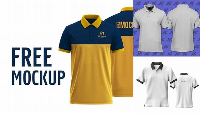 7112+ Mockup Polo Shirt Depan Belakang Hight Resolution