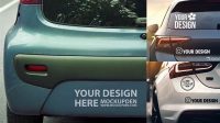 712+ Car Sticker Mockup Free High-End Layered Mockup Free