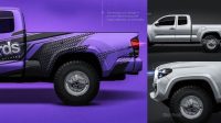 7120+ Toyota Tacoma TRD Off-Road 2016 PSD Mockup Front view Custom Mockup Graphic Design