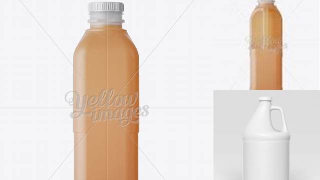 7125+ Frosted Plastic Juice Jug PSD Mockup Front and Back Views Unique Free Photoshop Files