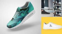 7127+ Sneaker Mockup Fully Customizable Photoshop Freebie