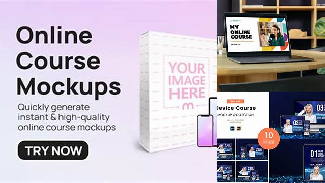 713+ Online Course Mockup Psd High-Quality Editable PSD