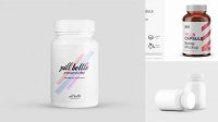 7132+ Green Plastic Bottle With Pills PSD Mockup Download Premium Free PSD