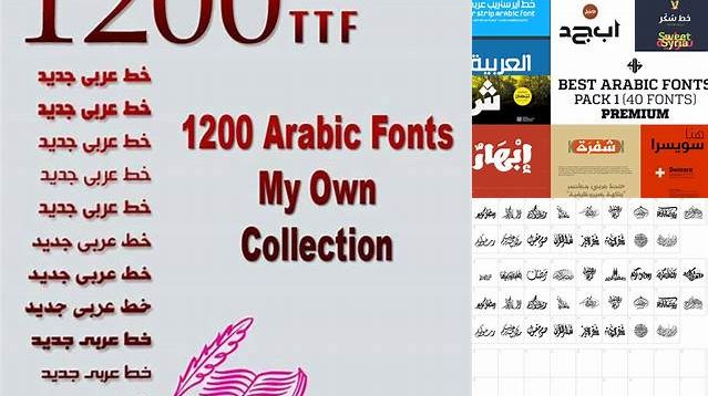 7136+ Arabic Fonts Pack High Resolution