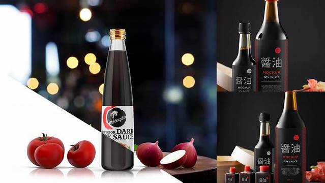 7138+ Soy Sauce Bottle Mockup For Free Download